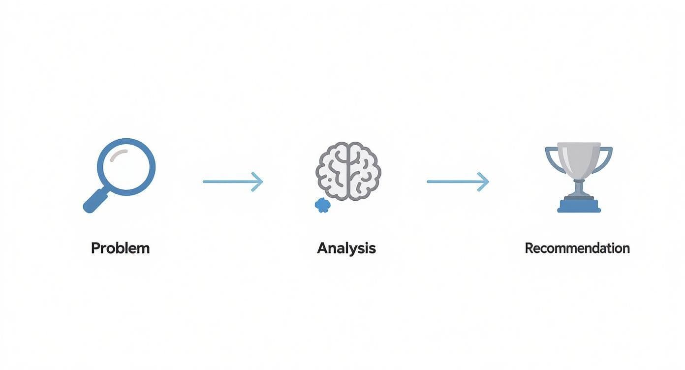 Infographic about how to prepare for case study interview