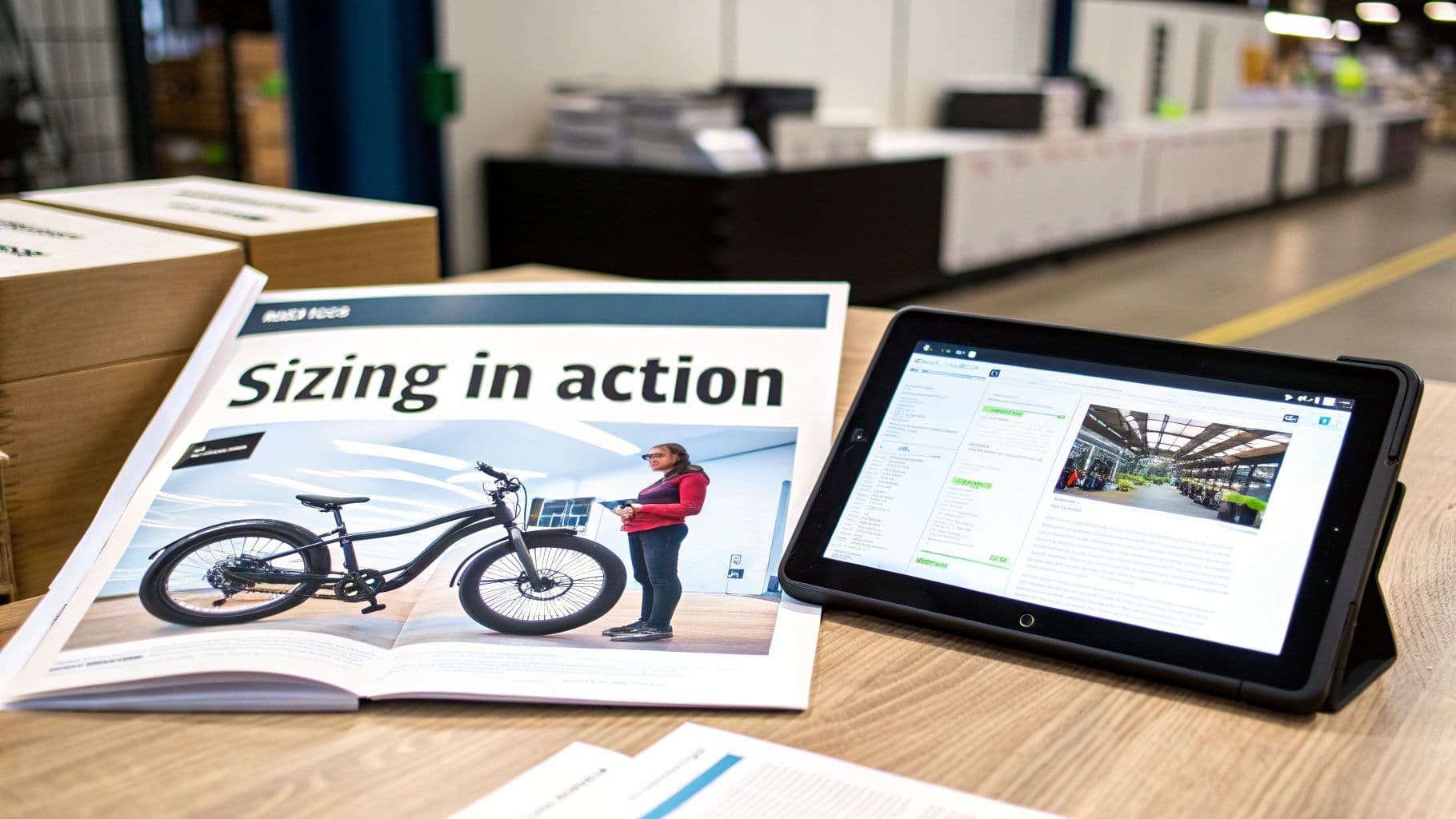 A consultant pointing to a flowchart on a glass wall, explaining a market sizing case study to a team.