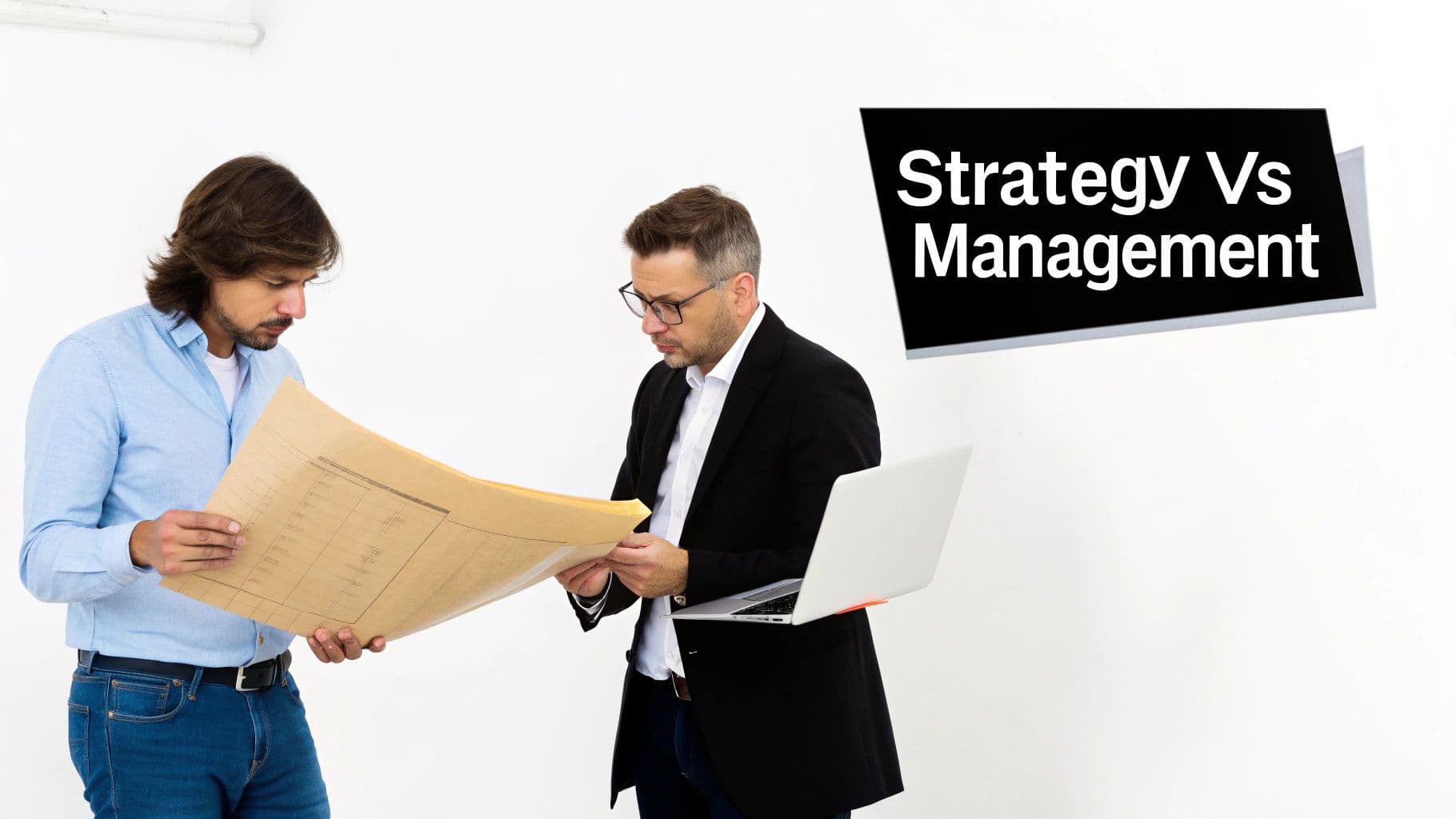 A team of consultants collaborating around a modern office table, illustrating professional strategy.